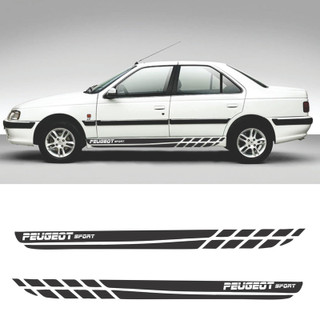 برچسب بدنه خودرو طرح PEUGEOT SPORT کد P12 بسته ۲ عددی , 100 درصد ضد آب